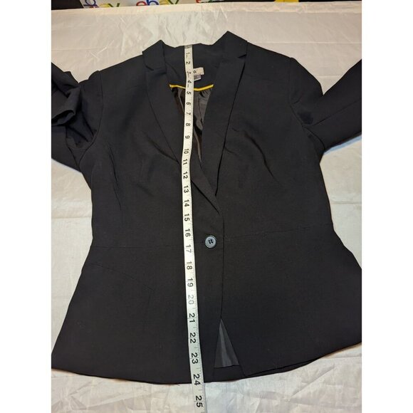 Worthington Blazer Women's Size 8 Black Business Single Button Jacket RN# 93677 - Picture 12 of 15